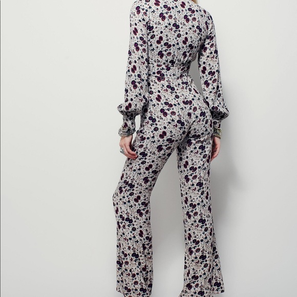 NWT Free People Some Like It Hot Jumpsuit in Almond Combo - Picture 11 of 16